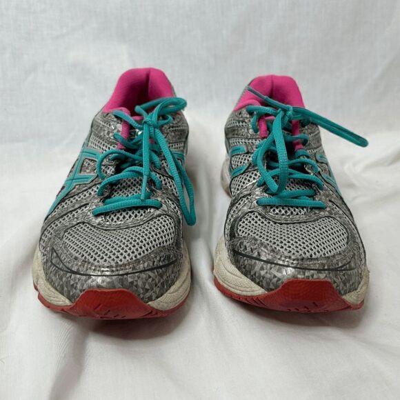 Asics Gel Exalt T379N Size Us 9 Blue/Gray Pink Women Running Shoes - Picture 10 of 11